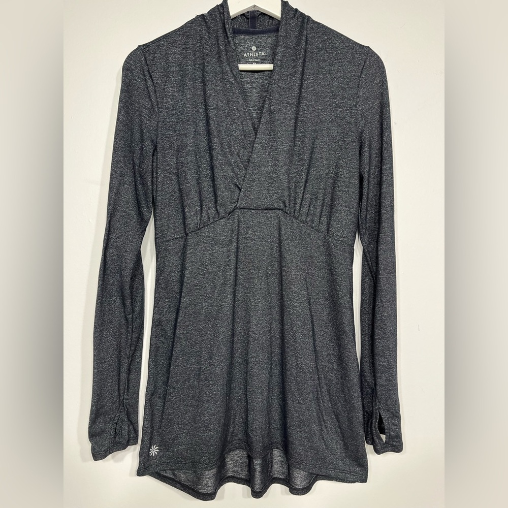 Athleta long sleeve tunic dark gray size M
